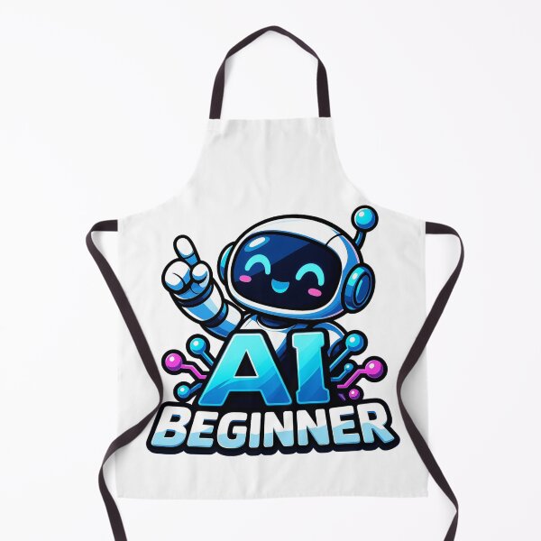 Item preview, AI Beginner Cute Robot Artificial Intelligence Learning Design designed and sold by RDproject.