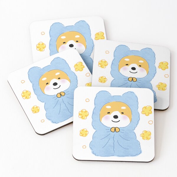 Item preview, Copy of Copy of A cute Shiba Inu wrapped in a warm blue blanket designed and sold by neriko.