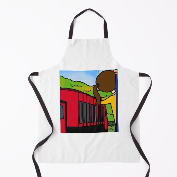 Item preview, Person Watching a Red Train in Nature designed and sold by fibiiistd.