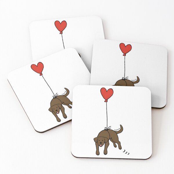 Item preview, Chocolate Labrador Floating In The Air designed and sold by martinmatale.