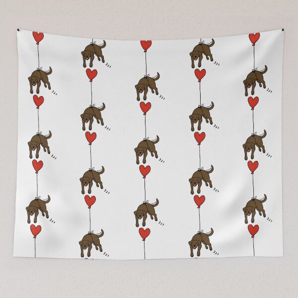Item preview, Chocolate Labrador Floating In The Air designed and sold by martinmatale.