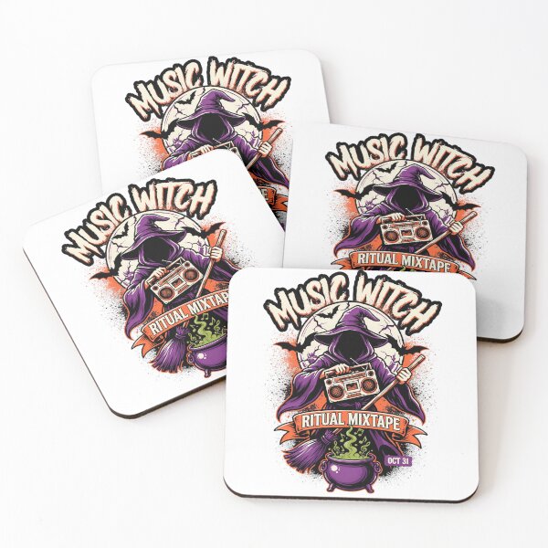 Item preview, Music Witch Halloween Design – Spooky Witchcore Graphic Tee v5 designed and sold by DarylWelsh2024.