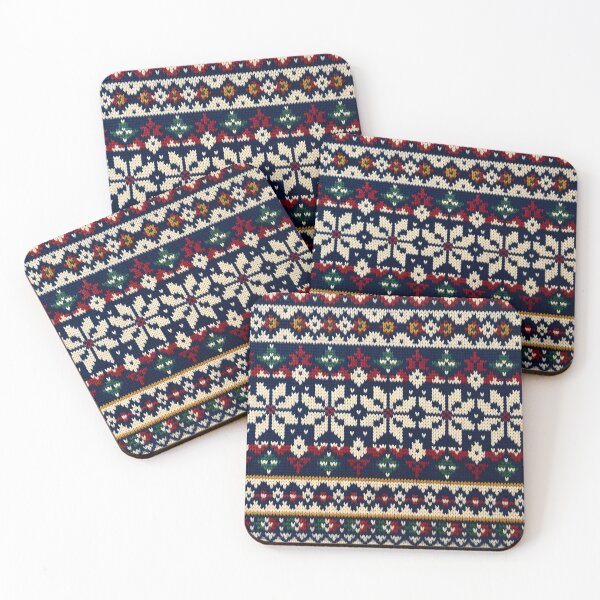Item preview, Nordic Fair Isle Knit Pattern designed and sold by Sybille-Yates.
