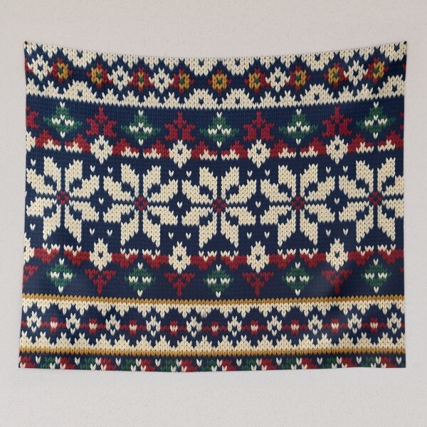 Item preview, Nordic Fair Isle Knit Pattern designed and sold by Sybille-Yates.