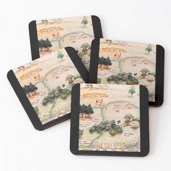 Item preview, Mapa del bosque de 100 acres designed and sold by CaleHowell.
