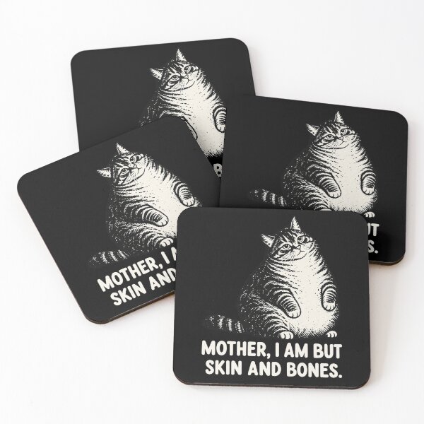 Item preview, Mother I Am But Skin And Bones Funny Chonky Cat Vintage Art designed and sold by SEINENGAPPI19.