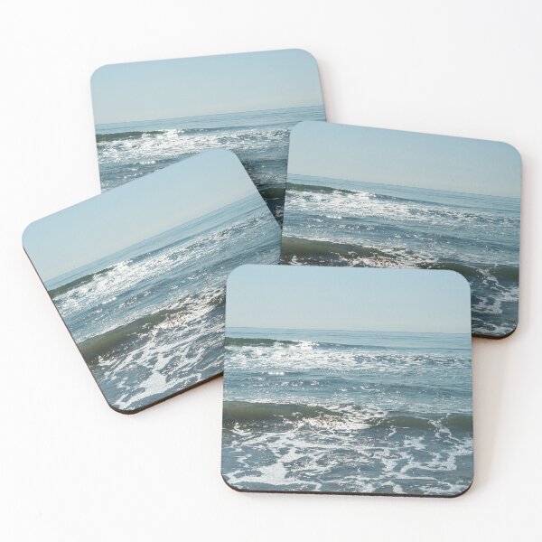 Item preview, Sunny Ocean Waves and Seafoam Triptych - One designed and sold by Georgia Mizuleva.