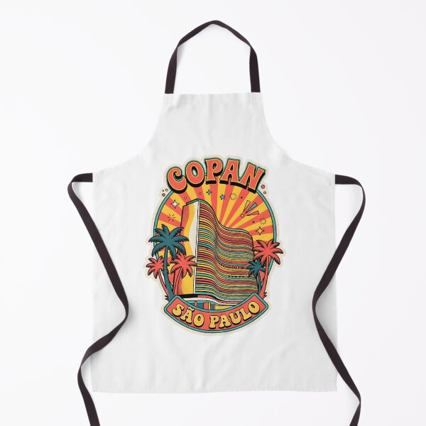 Item preview, Insignia Edificio Copan Sao Paulo Brasil Retro Vintage Sunset designed and sold by MyHappyArtShop.