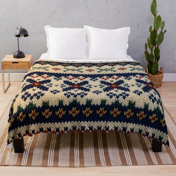 Item preview, Nordic Fair Isle Knit Pattern designed and sold by Sybille-Yates.