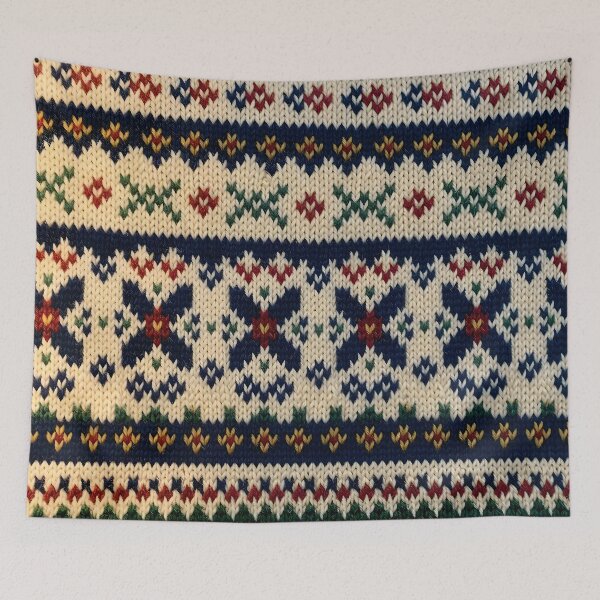 Item preview, Nordic Fair Isle Knit Pattern designed and sold by Sybille-Yates.