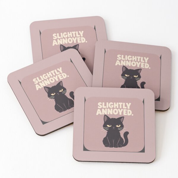 Item preview, Black Cat Slightly Annoyed designed and sold by QuietNovaShop.