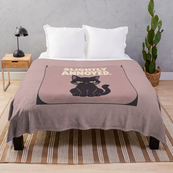 Item preview, Black Cat Slightly Annoyed designed and sold by QuietNovaShop.
