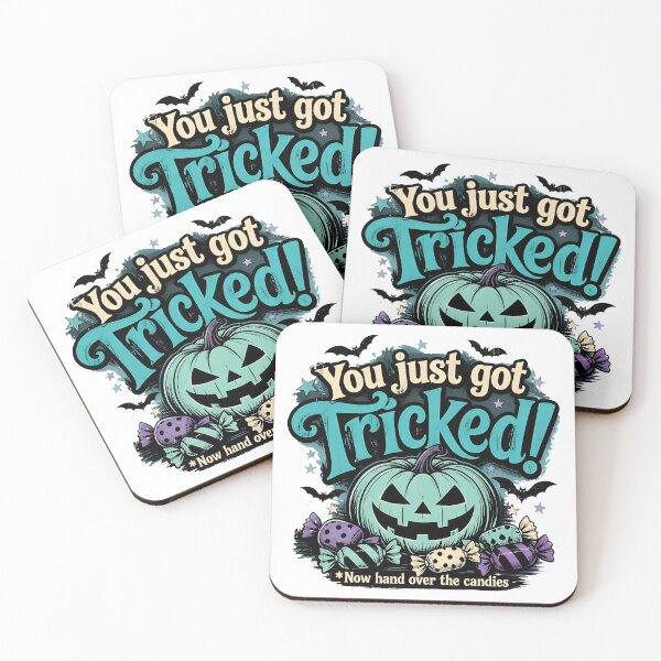 Item preview, You Just Got Tricked – Blue Halloween Pumpkin designed and sold by Icareis-Studios.