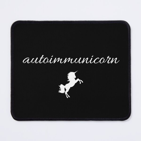 Item preview, Autoimmunicorn White Font Vintage Distressed Cute Unicorn Meme designed and sold by kristy1003.