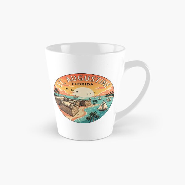 Item preview, St. Augustine Florida: Vintage Travel Sunset Fort Coastal designed and sold by CircinusStore.