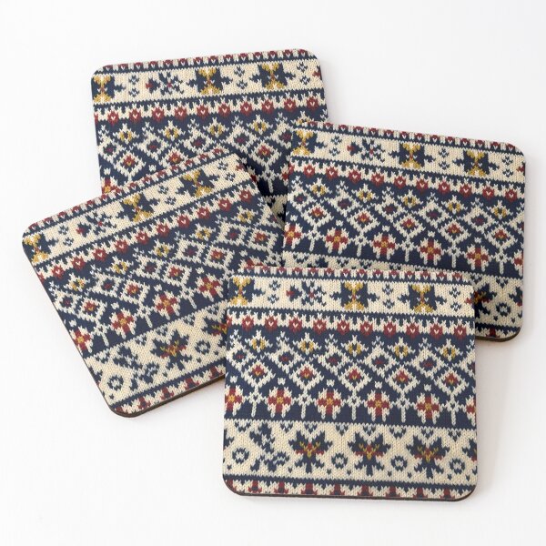 Item preview, Nordic Fair Isle Knit Pattern designed and sold by Sybille-Yates.