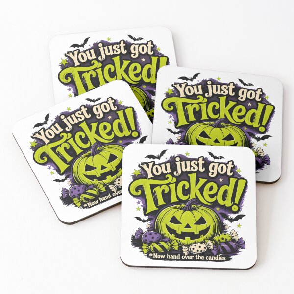 Item preview, You Just Got Tricked – Green Halloween Pumpkin designed and sold by Icareis-Studios.