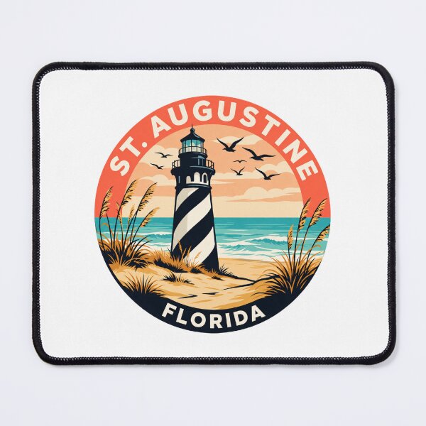 Item preview, St. Augustine Florida: Lighthouse Vintage Beach designed and sold by CircinusStore.