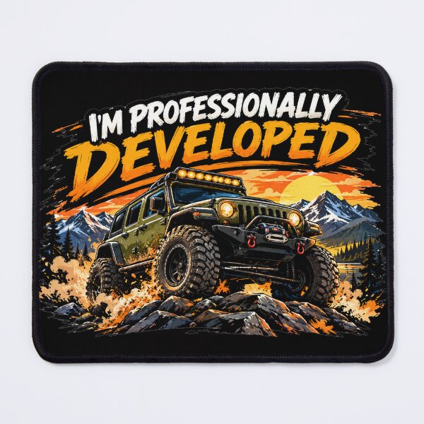 Item preview, I'm Professionally Developed – Off-Road 4x4 Adventure Graphic designed and sold by Artimax-Studio.