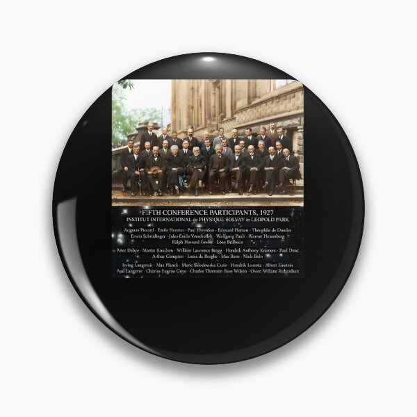 Item preview, 1927-Solvay-Conference-(Spacetime-Bg)-Posters-Prints designed and sold by KeylaFloyd.