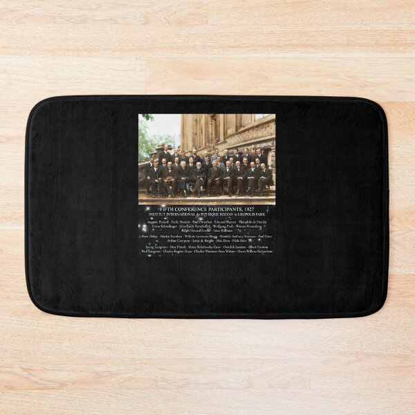 Item preview, 1927-Solvay-Conference-(Spacetime-Bg)-Posters-Prints designed and sold by KeylaFloyd.