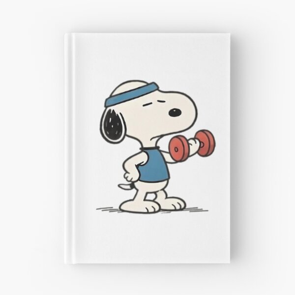 Item preview, Funny Retro Peanuts Snoopy Gym Weightlifting designed and sold by martinmatale.