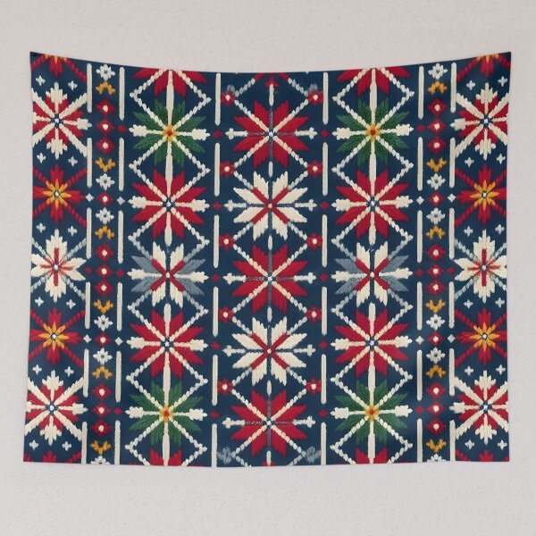 Item preview, Nordic Fair Isle Knit Pattern designed and sold by Sybille-Yates.