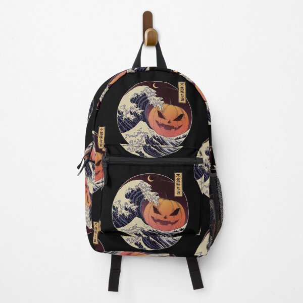 Item preview, Japanese Great Wave Pumpkin Spooky Ukiyo E Halloween Graphic designed and sold by SEINENGAPPI19.
