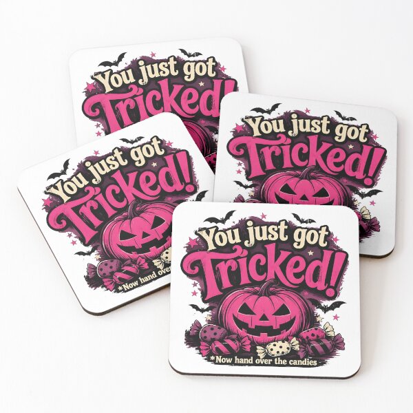 Item preview, You Just Got Tricked – Pink Halloween Pumpkin designed and sold by Icareis-Studios.