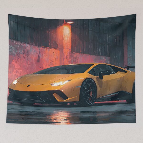 Item preview, Lamborghini Huracan Performante Automotive Wall Art designed and sold by AutoPopStudio.