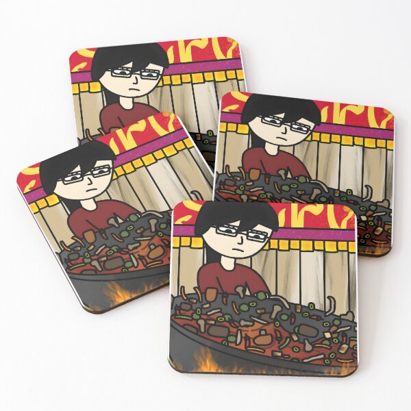 Item preview, Cartoon Character Cooking Over Open Flames designed and sold by fibiiistd.