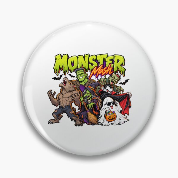 Item preview, Spooky Halloween Monster Mash Creepy Friends Squad designed and sold by EdenChampl.