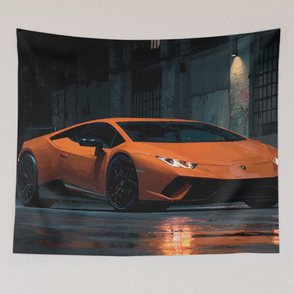 Item preview, Lamborghini Huracan Performante Exotic Car Artwork designed and sold by AutoPopStudio.