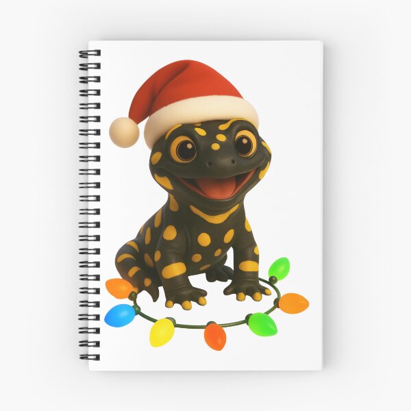 Item preview, Festive Fire Salamander Christmas designed and sold by Sillytoe.
