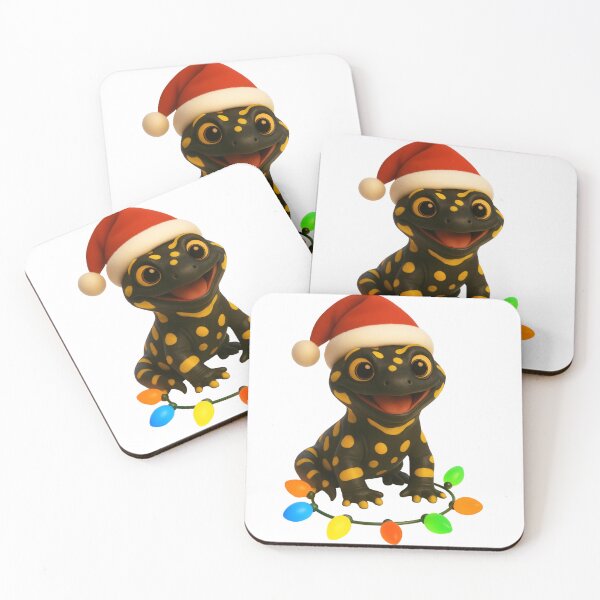Item preview, Festive Fire Salamander Christmas designed and sold by Sillytoe.