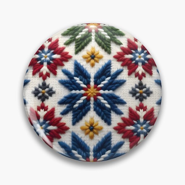 Item preview, Nordic Fair Isle Knit Pattern designed and sold by Sybille-Yates.