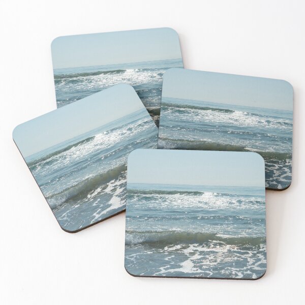 Item preview, Sunny Ocean Waves and Seafoam Triptych - Two designed and sold by Georgia Mizuleva.