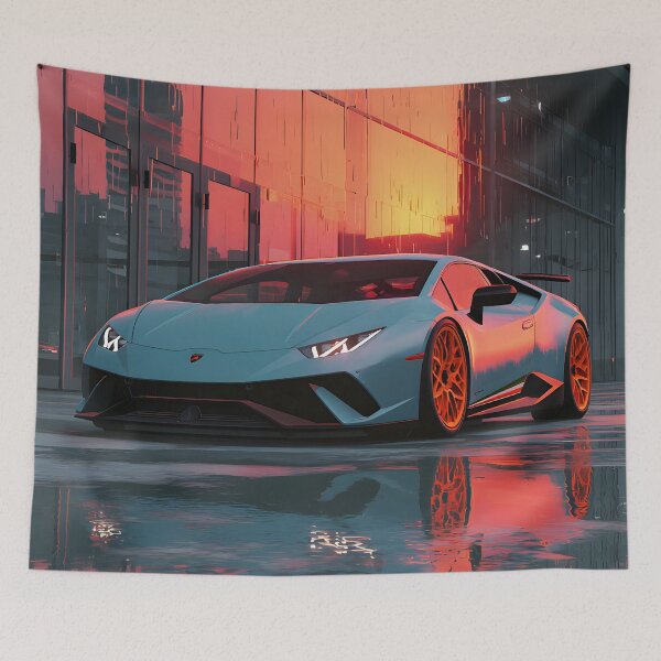 Item preview, Lamborghini Huracan Performante Modern Pop Art designed and sold by AutoPopStudio.
