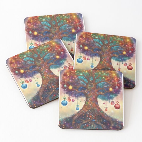 Item preview, Rainbow Christmas Tree Illustration designed and sold by pinkal.