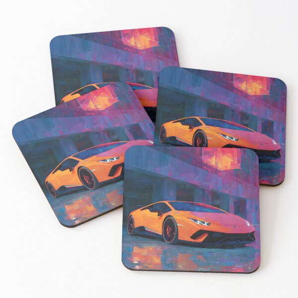 Item preview, Lamborghini Huracan Performante Sports Car Art designed and sold by AutoPopStudio.