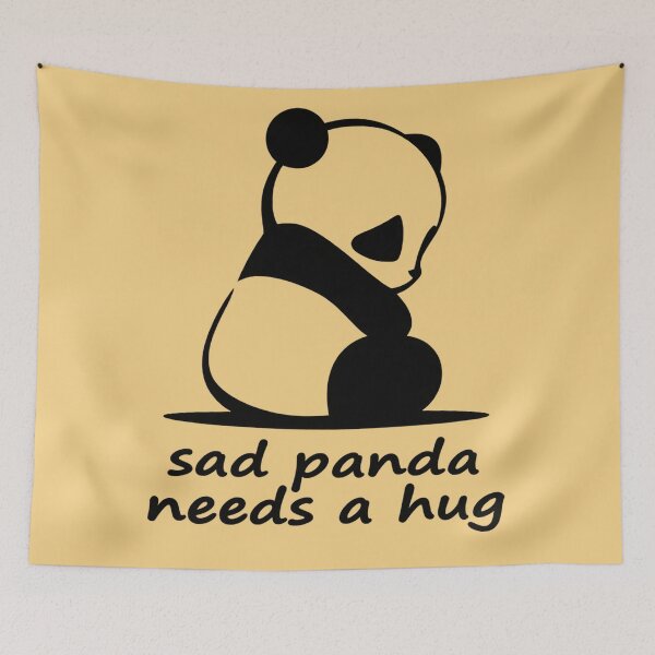 Item preview, Sad Panda Needs a Hug designed and sold by lcnsdjstrtry.