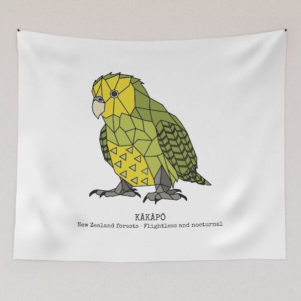 Item preview, Geometric Kakapo designed and sold by AnimalsKnowAll.