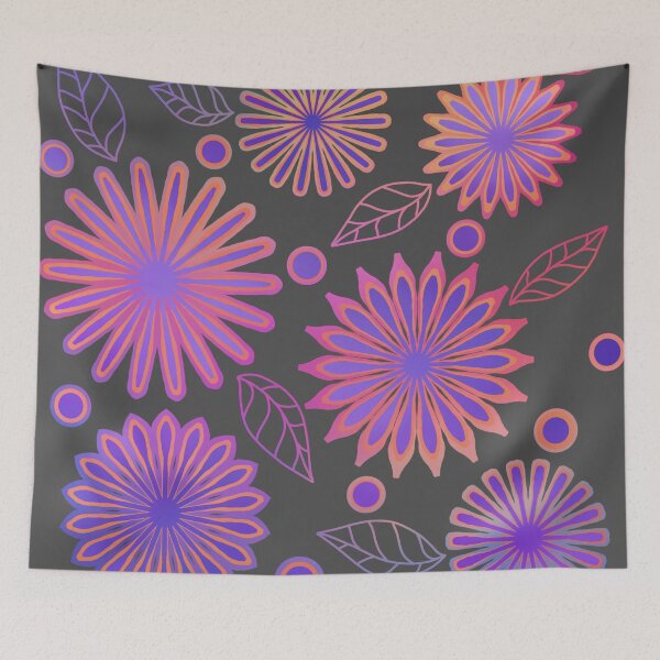 Item preview, Colorful Floral and Dots Pattern  designed and sold by JaygiesDesign.