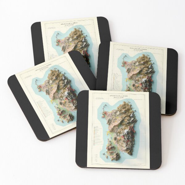 Item preview, 1966-Sardinia-Relief-Map-3D-Digitally-Rendered designed and sold by CaleHowell.