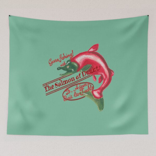 Item preview, Gone Fishing! with The Salmon of Doubt || Douglas Adams designed and sold by ethanvsanders.