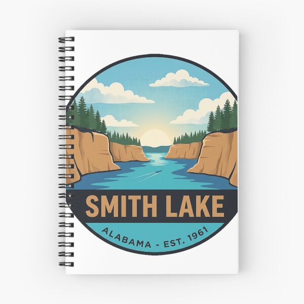 Item preview, Smith Lake Alabama Summer Lake Vintage Badge Sticker designed and sold by DetourDgn.