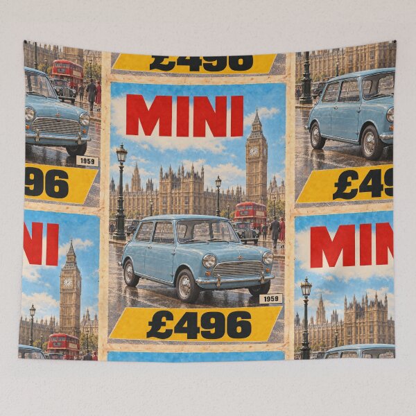Item preview, Cartel vintage coche clásico de 1959 en Londres designed and sold by The Drawing Office.