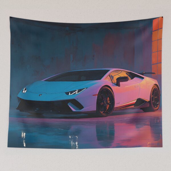 Item preview, Lamborghini Huracan Performante Contemporary Car Art designed and sold by AutoPopStudio.