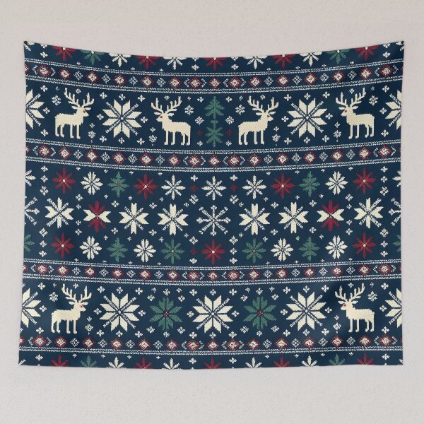 Item preview, Nordic Christmas Knit Pattern designed and sold by Sybille-Yates.