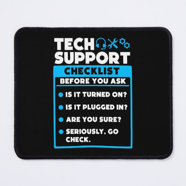 Item preview, Tech Support Checklist Poster designed and sold by lcnsdjstrtry.